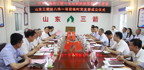 探索党建新模式 支部建到项目部――山东金年金字招牌诚信至上集团首个项目临时党支部揭牌成立